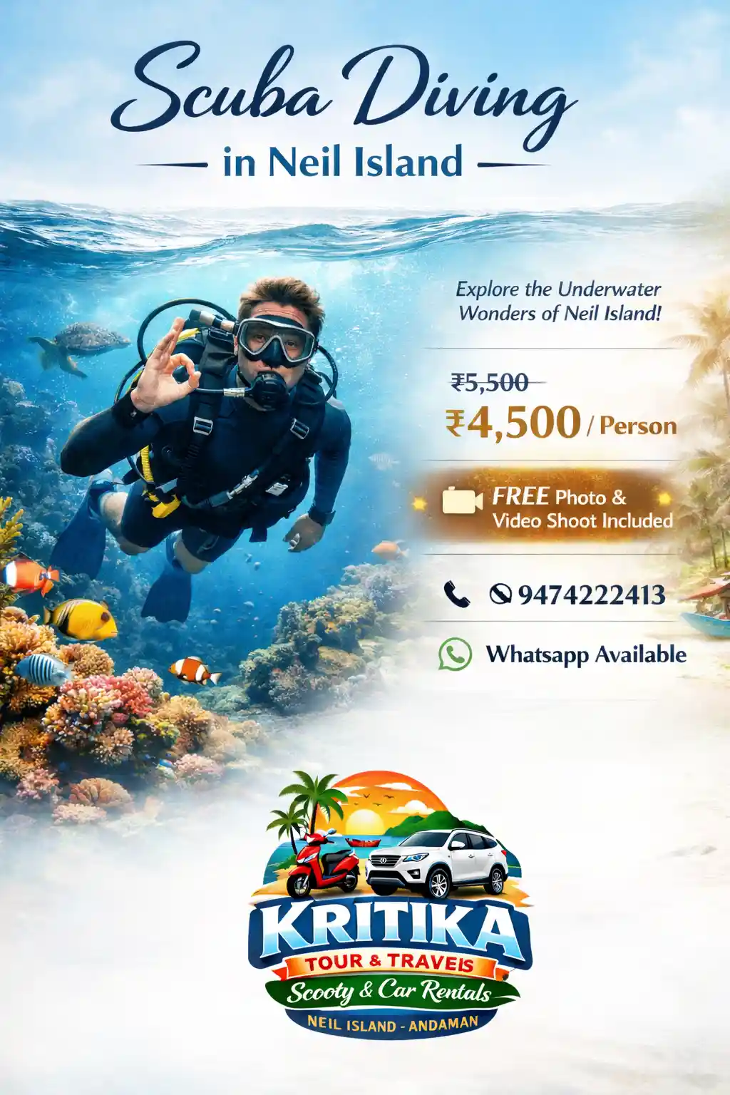 Scuba Diving in Neil Island